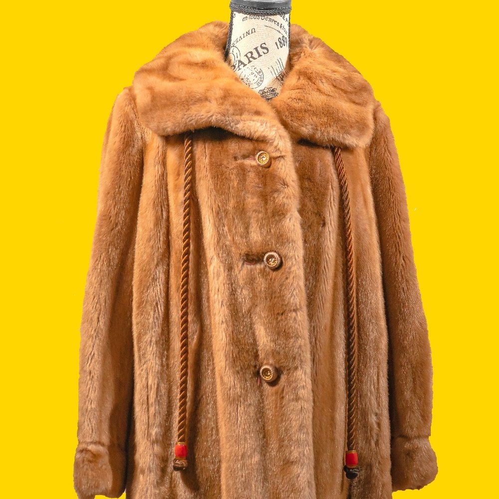 Vintage Grandella II Faux Fur by Sportowne Brown C